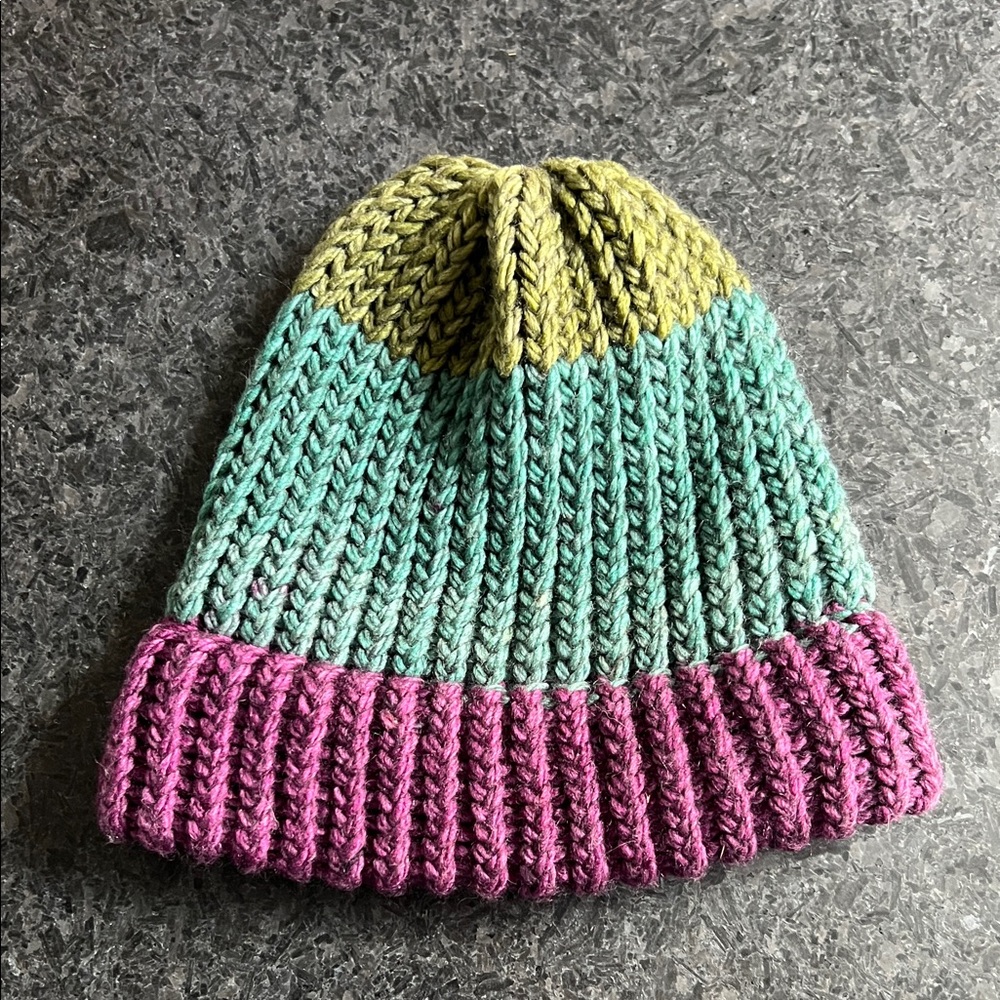 Handmade Tri-Color Kid’s Beanie
